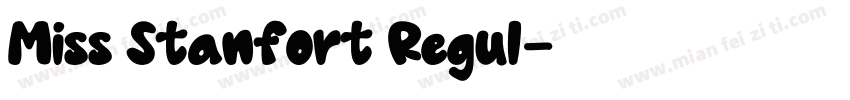 Miss Stanfort Regul字体转换